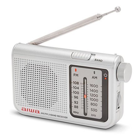 rádio portátil aiwa rs - 55 prata