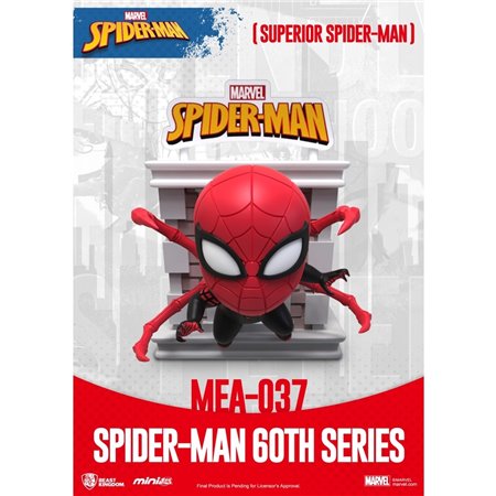 Figura besta reino mini ataque de ovo maravilha aranha - homem aranha superior - homem série 60 aniversário