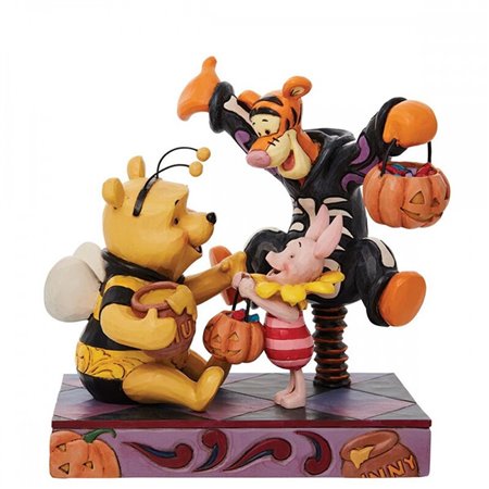 Figura decorativa enesco disney ursinho pooh e amigos halloween