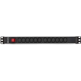 Tira Salicru para rack 19 polegadas sps pdu 12 soquetes interruptor iec