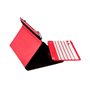 Estojo universal gripcase prata ht para tablet 9 - 10 polegadas + teclado bluetooth vermelho