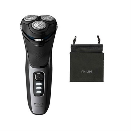 Philips shaver 3000 s3231 shaver - 52 27 lâminas - cabeça 5d - seco molhado - 60min - capa - aparador