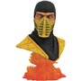 Figura busto diamante selecione brinquedos mortal kombat escorpião escala 1 - 2 lendas em resina 3d re-run