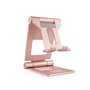 Suporte de mesa Tooq para telefone - tablet dobrável fino rosa