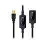 Cabo USB tipo a 2.0 para usb tipo nanocabo+amplificador 10m preto - macho - fêmea