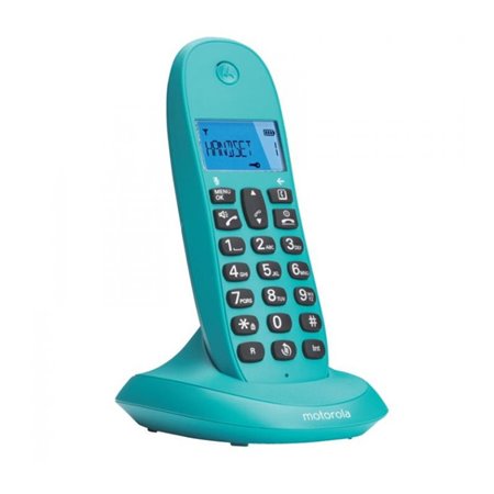 Motorola c1001lb+ telefone turquesa