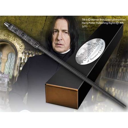 Réplica da varinha de harry potter severus snape da nobre coleção com caixa e placa de identificação