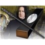 Réplica da varinha de harry potter severus snape da nobre coleção com caixa e placa de identificação