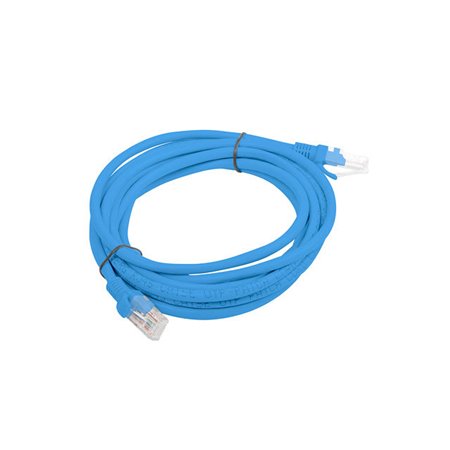 Patch cord rj45 lanberg cat.6 utp 3m fluke passado azul