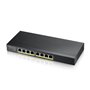 Switch 8 portas zyxel gs1915 - 8ep gigabit ethernet poe 60w nebulosa