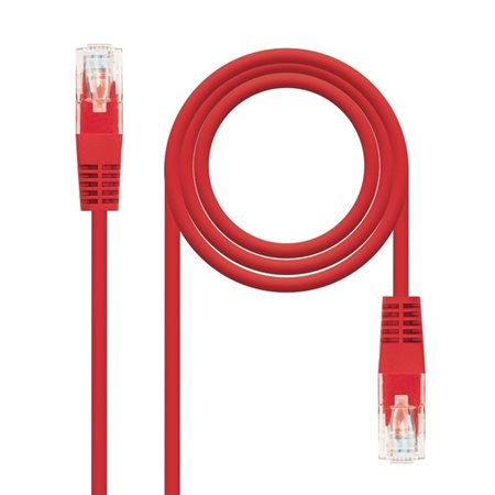 Patch cord rede utp cat.6 rj45 nanocabo 1m vermelho