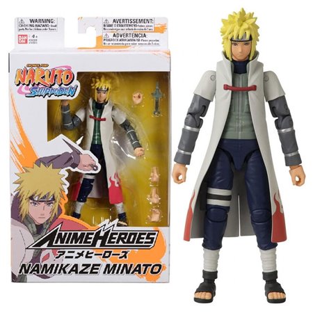 Figura bandai heróis de anime naruto namikaze heróis