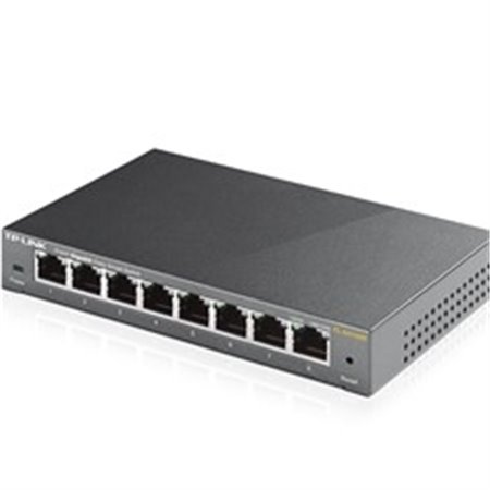 Switch 8 portas 10 - 100 - 1000 tp - link cinza