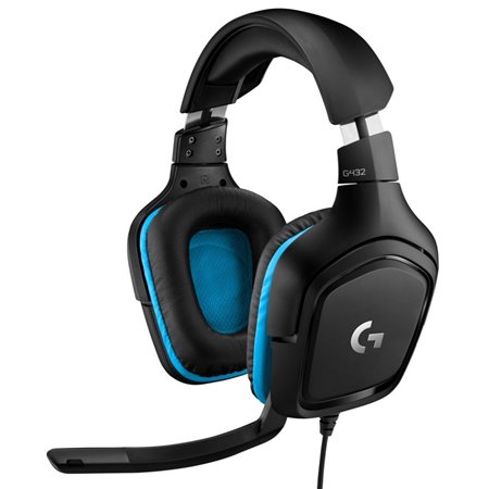 Fone de ouvido para jogos Logitech g432 com microfone