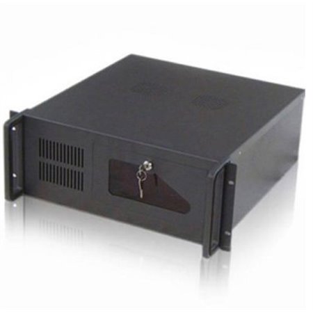 Tooq rack server box 19 polegadas 4u 406 preto sem janela transparente fonte