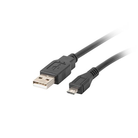 Lanberg usb 2.0 macho - cabo micro usb macho 1,8 m preto