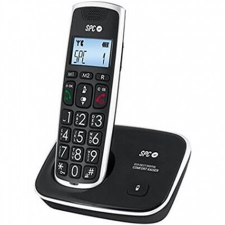 Telefone sem fio dect digital spc comfort kaise tela iluminada - viva-voz - 20 contatos