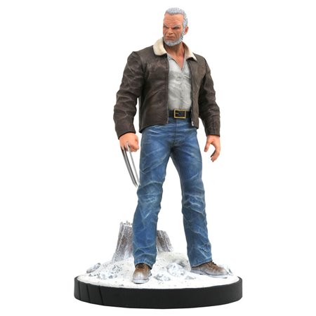 Figura coleção de diamantes marvel x - men old man logan resina 23 cm