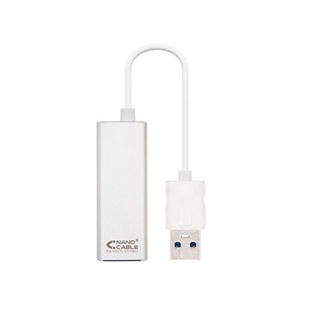 Cabo conversor USB 3.0 para gigabit ethernet nanocabo 10 - 100 - 1000mbps 15cm - macho - fêmea - alumínio