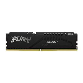 Memória ram ddr5 16gb kingston - 5600mhz - pc5 - 44800 - fury beast - preto