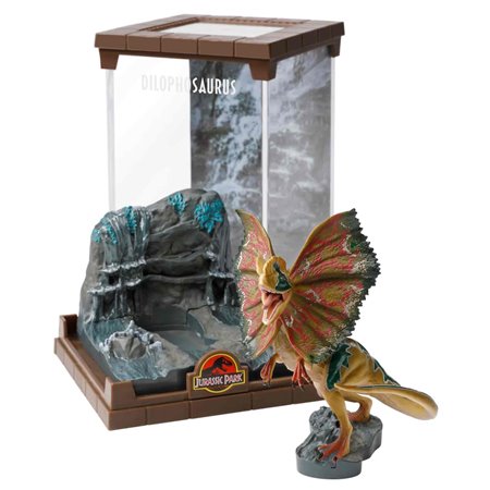 Figura a coleção nobre jurassic park dilophosaurus bendyfig diorama