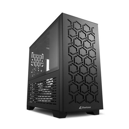 Gabinete para computador gamer sharkoon ms - y1000 matx 2 x usb 3.0 sem fonte preta