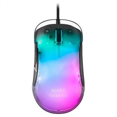 Mouse mouse mars gaming mmglow óptico usb 7 botões 12800dpi rgb