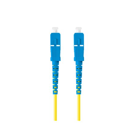 Fibra óptica patch cord sc - upc lanberg 2m mono simplex g657a1 lszh amarelo