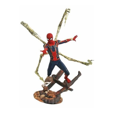 Diamond Select Toys Marvel Premier Collection Avengers 3 Figura do Homem-Aranha de Ferro