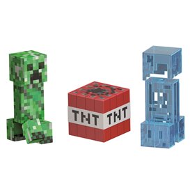 Figura mattel creeper de nível de diamante do minecraft