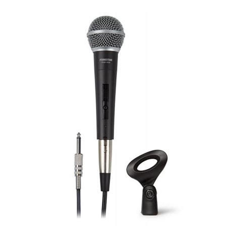 Microfone dinâmico fonestar fdm - 1036 portátil xlr