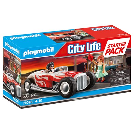 Hot rod do pacote inicial Playmobil