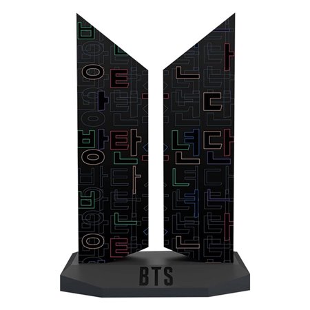 Estátua premium sideshow bts logo edição hangeul 18 cm