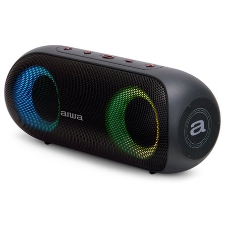 Alto falante aiwa bst - 650 20w bluetooth preto rgb