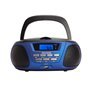 Rádio cd - cassete portátil aiwa bbtu - 300bl 5w rms usb bluetooth azul