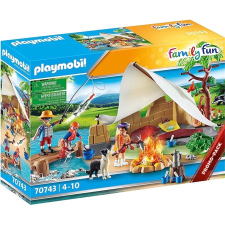 Playmobil família de acampamento