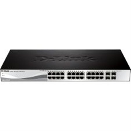 Switch d - link 28 portas 19 polegadas l2 giga