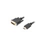 Lanberg cabo HDMI macho - dvi - d 18+1 macho single link 0,5 m preto