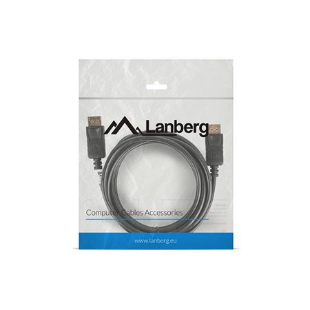 Displayport cabo lanberg macho macho 4k 3m preto