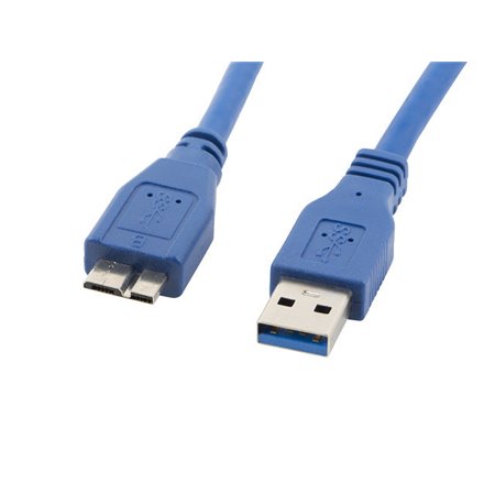 Lanberg usb 3.0 macho - cabo micro usb macho 0,5m azul