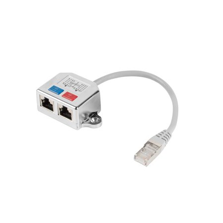 Lanberg splitter adaptador ethernet ftp rj45 para 2x rj45