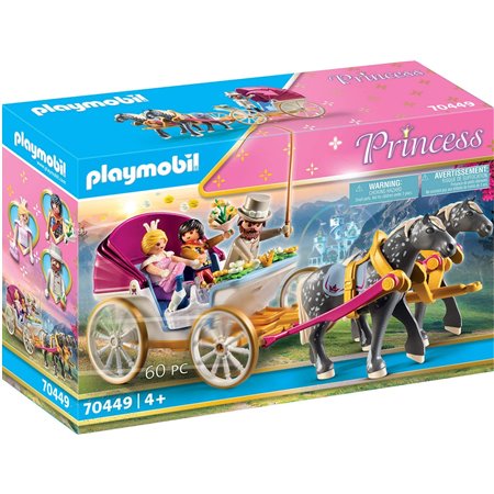 Playmobil carruagem romântica puxada por cavalos