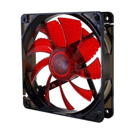 Ventilador de caixa nox cool fan led 120mm preto led vermelho