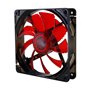 Ventilador de caixa nox cool fan led 120mm preto led vermelho