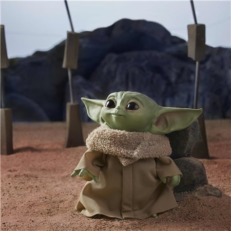 Hasbro the child baby yoda de pelúcia com som