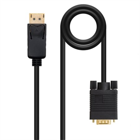 Displayport para vga cabo conversor nanocabo 1m - macho - macho - preto