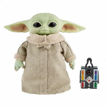 Brinquedo de pelúcia Mattel o mandaloriano star wars baby yoda com controle remoto