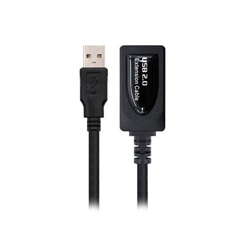 Cabo amplificador de sinal usb nanocabo preto macho para fêmea