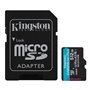 Cartão de memória micro secure digital sd xc 512gb kingston canvas go! mais classe 10 uhs - i u3 + adaptador sd