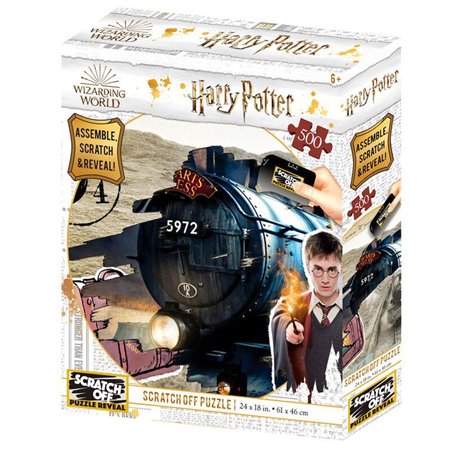 Quebra-cabeça Harry Potter Hogwarts Express Scratch 500 peças